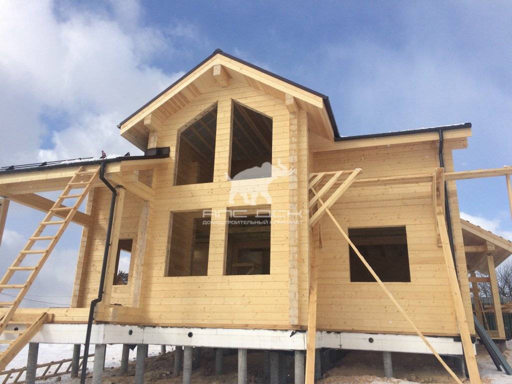 Дом из Клееного бруса Норвегия 200