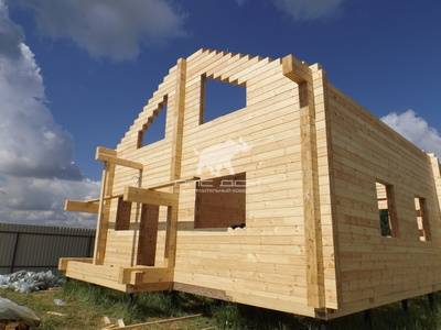 1 Часть: Сборка стенового комлекта дома «Канцлер 160» в Бояркино